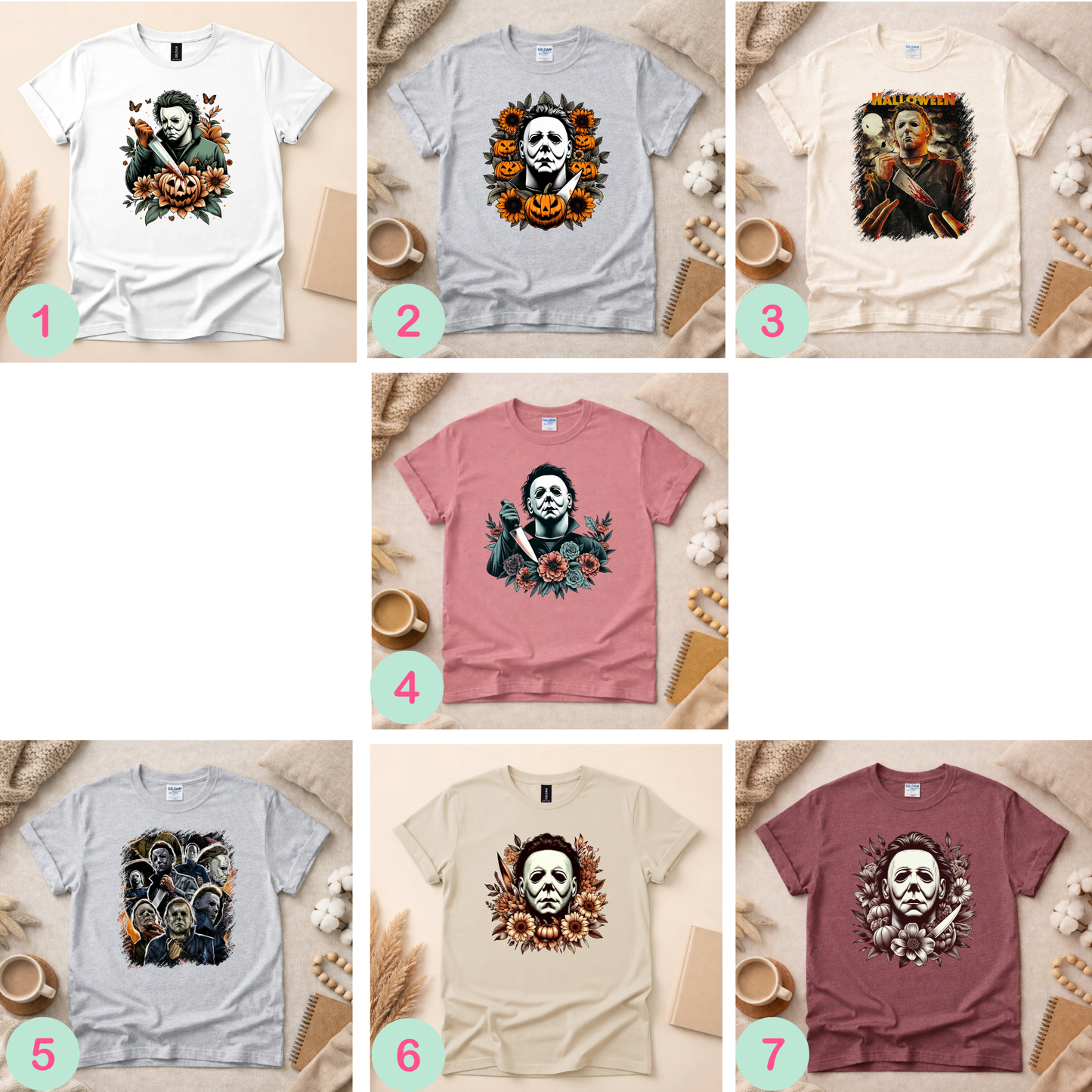 Horror Man Shirt (Please leave a note with which design you would like)