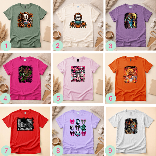 Misc. Horror Men Shirt (Please leave a note with which design you would like)